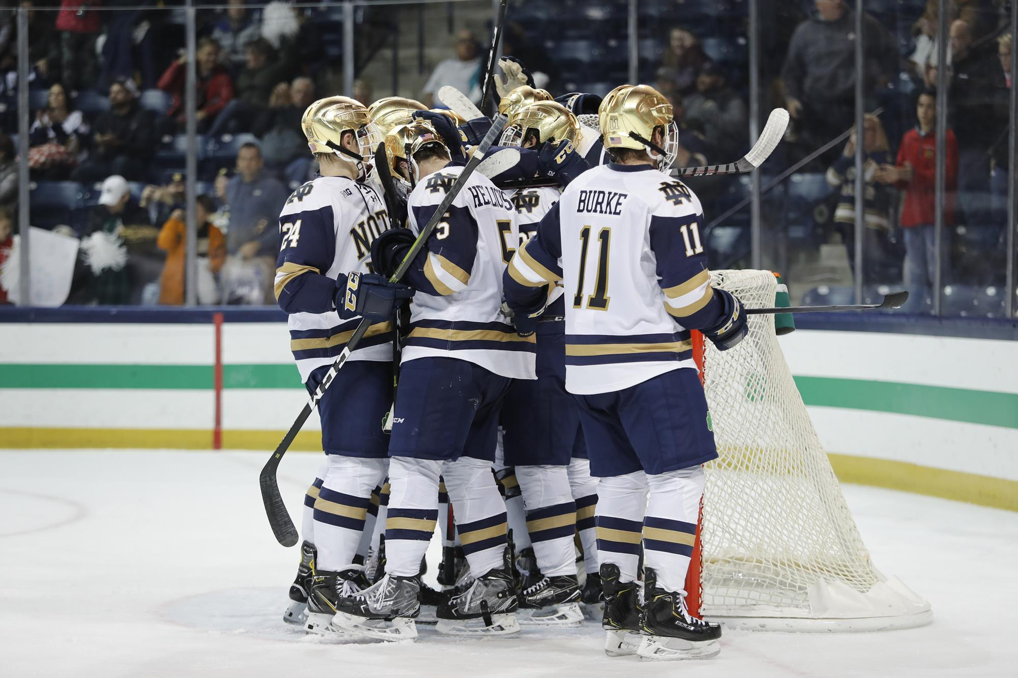 #8 Irish Return Home for Weekday Matchup vs. Northern Michigan Irish OSU celly 3
