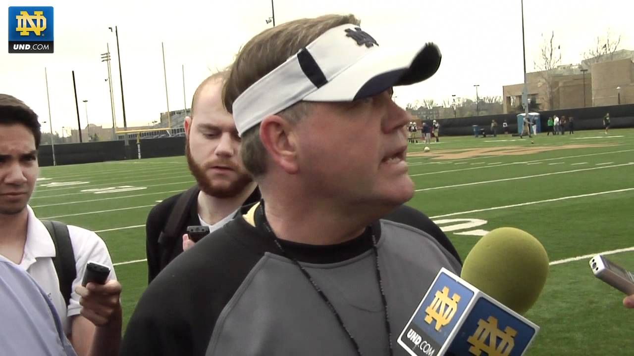 Notre Dame Football - Brian Kelly Post Practice Interview - March 24, 2012
