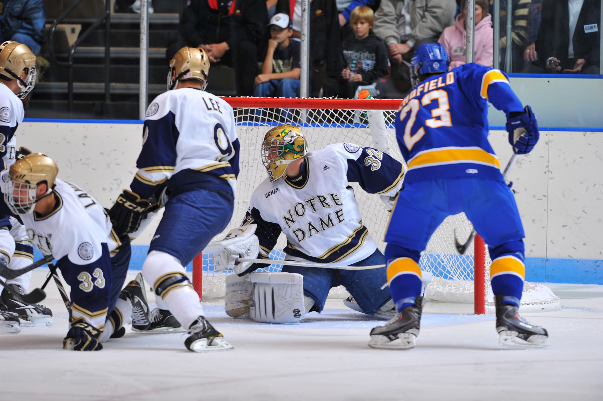 Irish Drop A 4-1 Decision To Alaska Sophomore goaltender Mike Johnson had 35 saves in the 4-1 loss to Alaska.