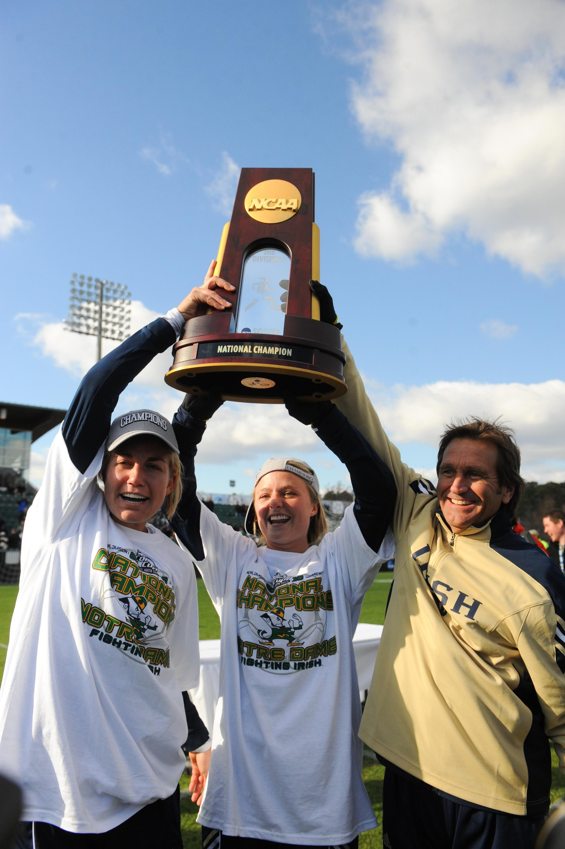 Tickets On Sale For Women’s Soccer National Championship Banquet The 2010 NCAA national champion Notre Dame women's soccer program will hold its annual awards celebration Sunday, April 17 at 1 p.m. (ET) at Club Naimoli inside Purcell Pavilion at the Joyce Center.
