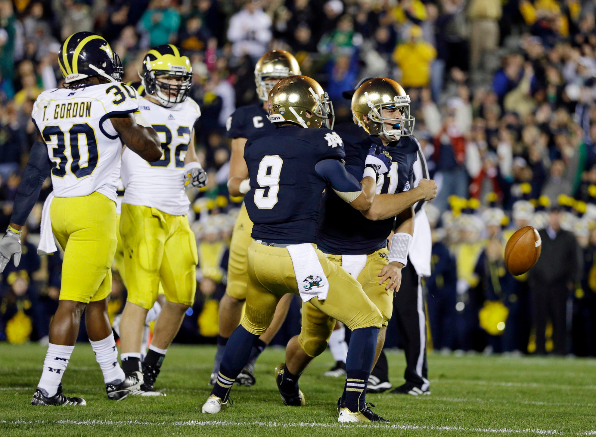 Te’o Leads No. 11 Irish to Long-Awaited Victory Over No. 18 Wolverines, 13-6 Michigan Notre Dame Football
