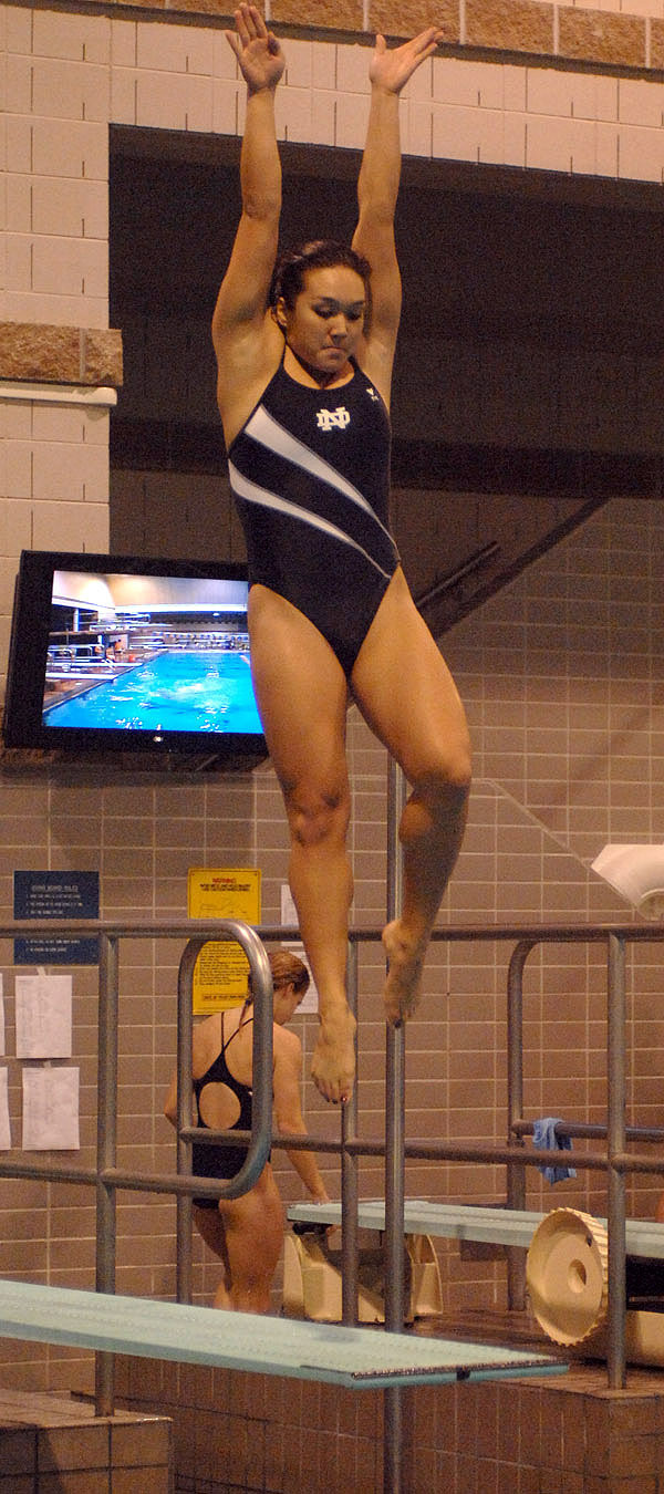 Notre Dame Drops Dual Meet To Michigan Natalie Stitt paced the Irish off the boards Saturday against Michigan.