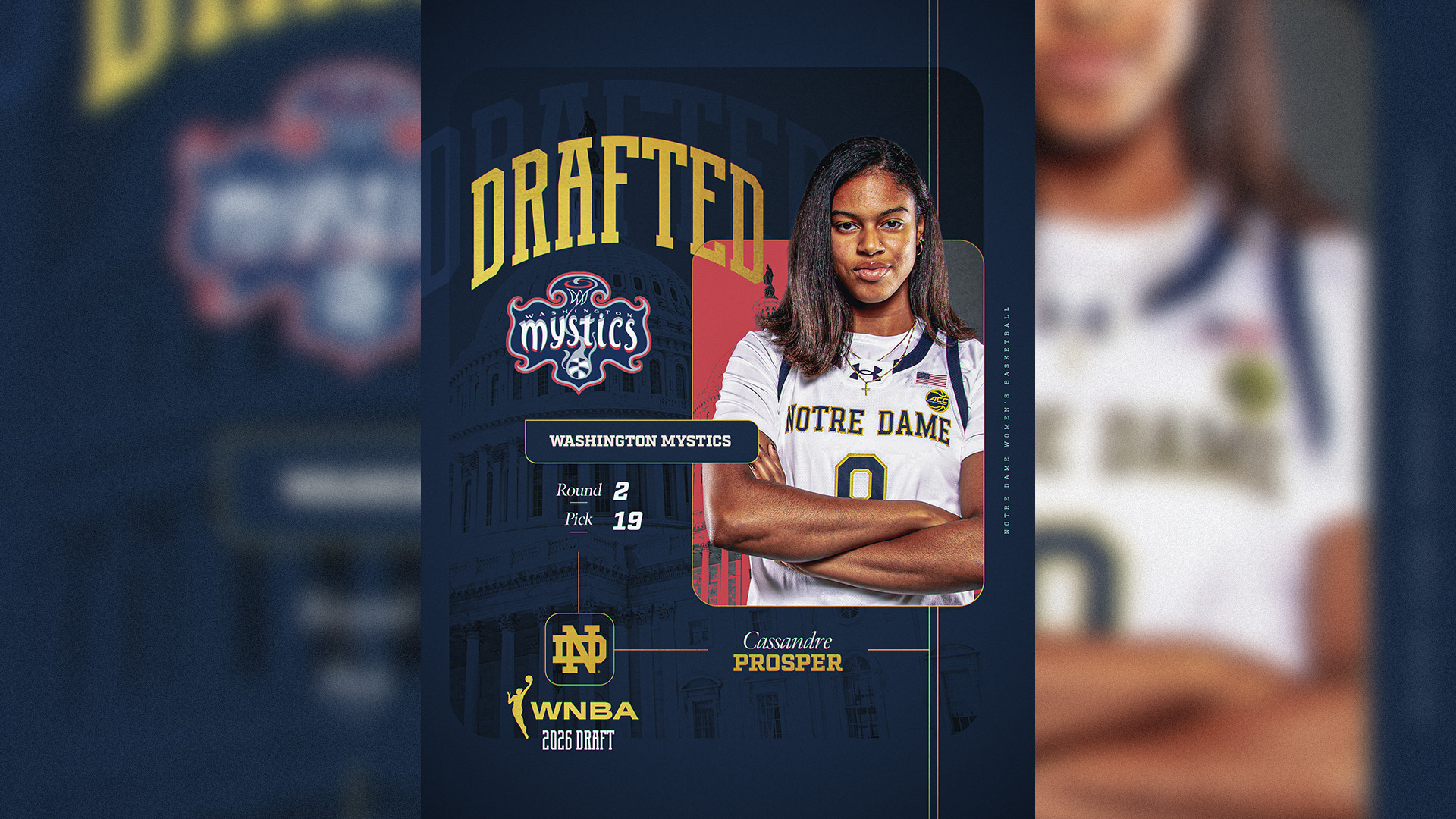Mystics Select Prosper With No. 19 Pick in 2026 WNBA Draft Mystics Select Prosper With No. 19 Pick in 2026 WNBA Draft