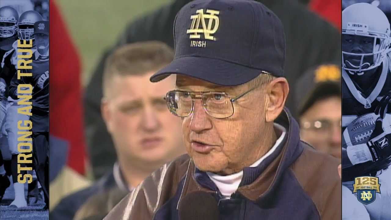 1996 vs. Rutgers - Lou's Last Home Game - 125 Years of Notre Dame Football - Moment #074
