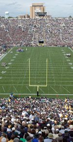 The new turf at Notre Dame Stadium will be completed by April 2008.