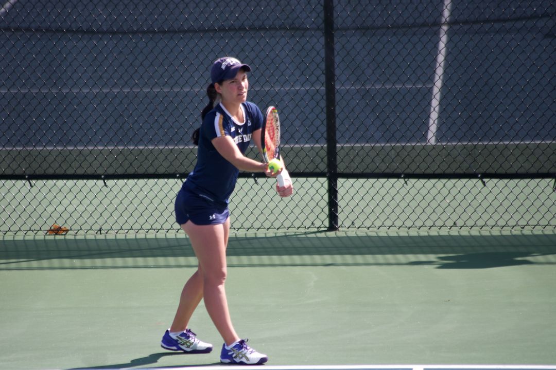 Freshman Allison Miller has had an immediate impact for the Irish in her rookie season, amassing a 10-3 singles record in ACC play, the best among Irish singles players.