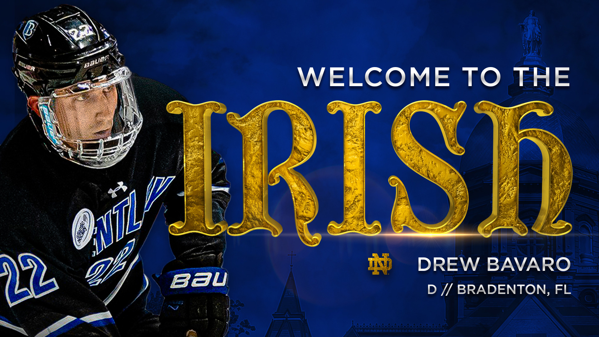 Defenseman Drew Bavaro Joins The Irish Defenseman Drew Bavaro Joins The Irish