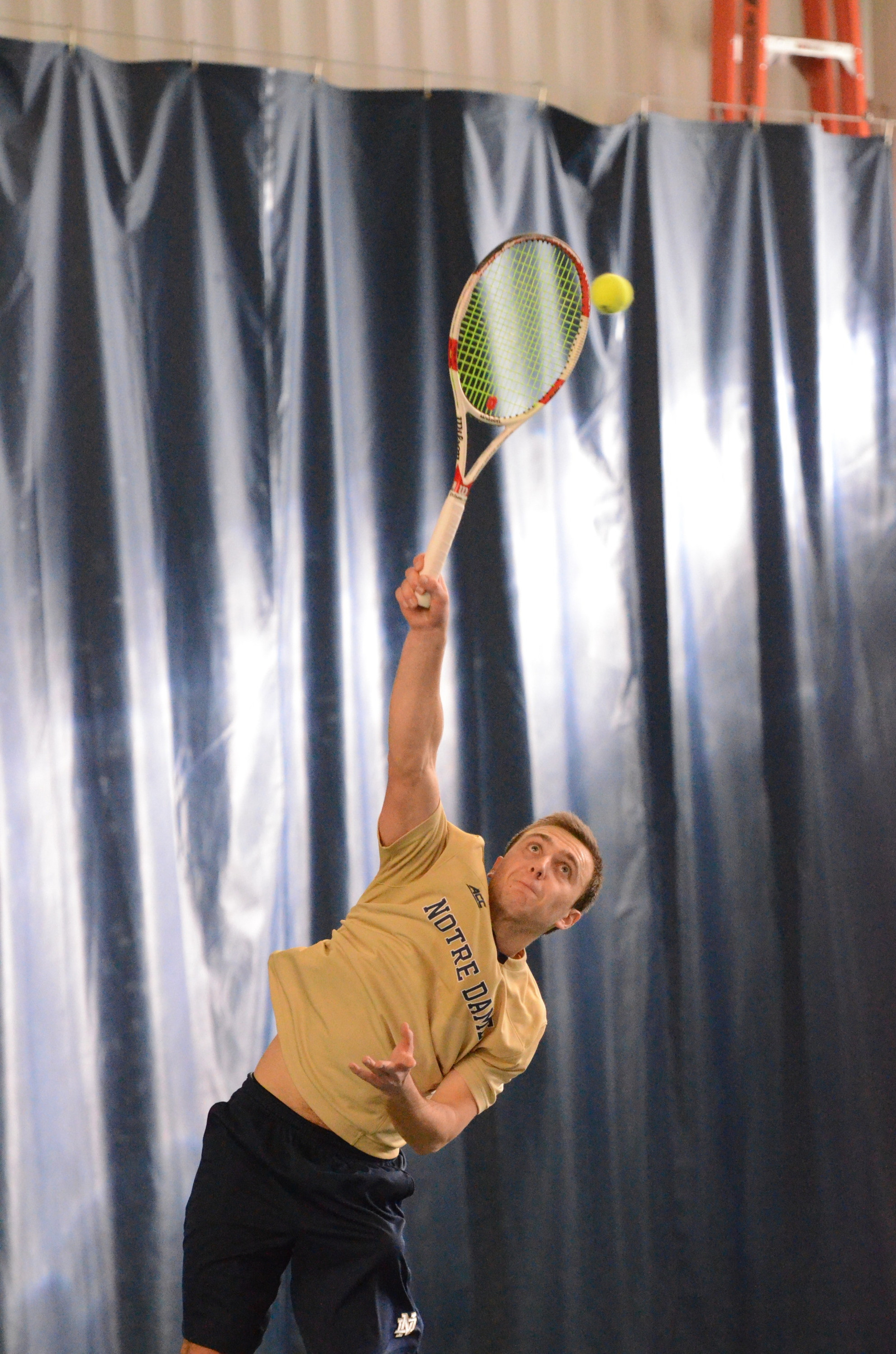 No. 14 Notre Dame Hosts No. 30 Northwestern Sophomore Eddy Covalschi clinched the win in Notre Dame's victory over Northwestern last season. The No. 14 Irish welcome the No. 30 Wildcats on Friday at the Eck Tennis Pavilion.