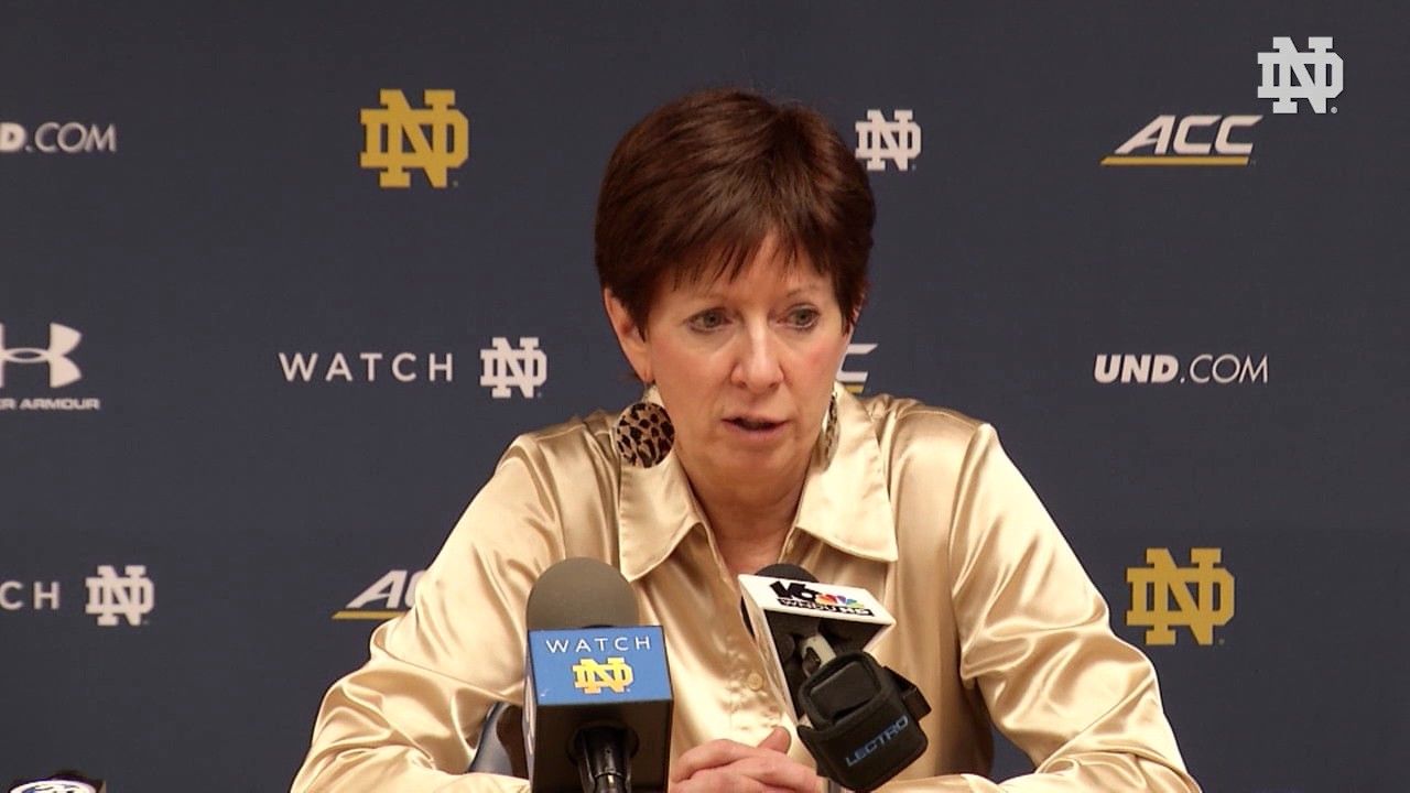 Muffet McGraw Post-Game Press Conference - Pittsburgh