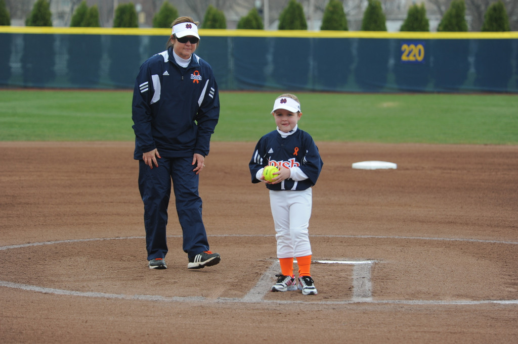 Tatum Gumpf and Notre Dame Softball Strike Out Cancer