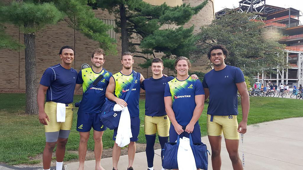 Australia Rugby Visits Notre Dame