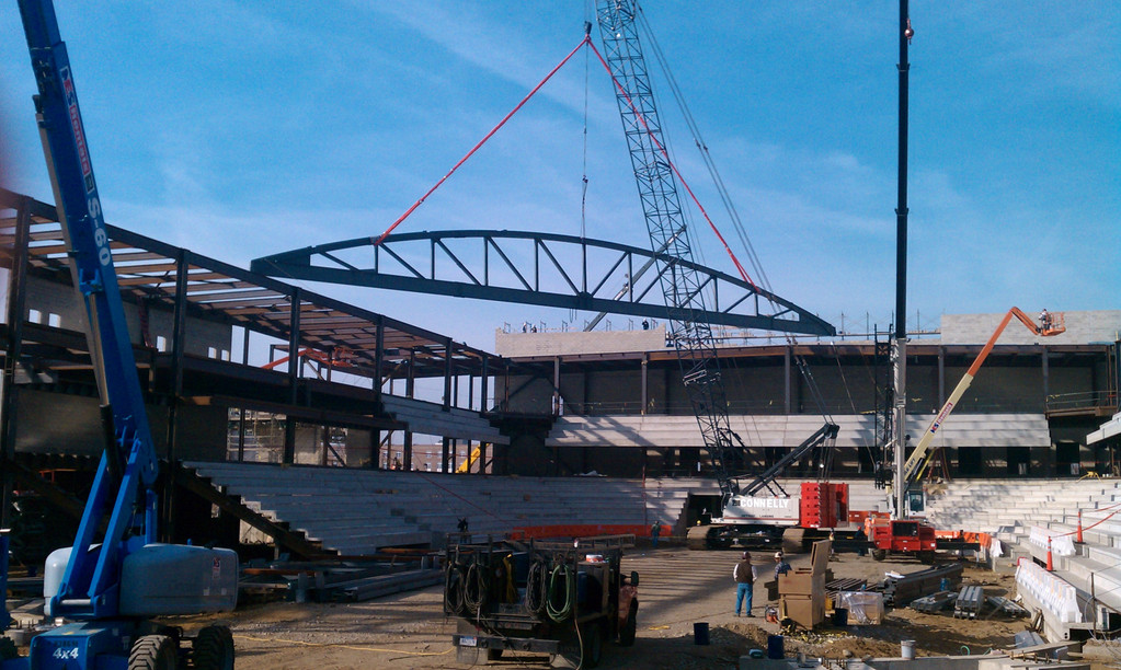 Construction Update on Compton Family Ice Arena - November 10, 2010