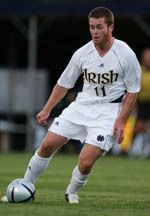 Senior forward Tony Megna collected assists on both Fighting Irish goals in the 2-1 win over Louisville on Friday night.