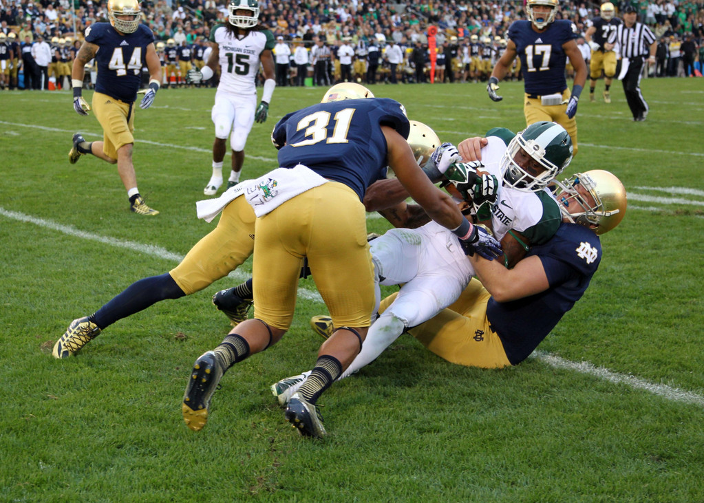 No. 22 Notre Dame vs. Michigan State (USATSI)
