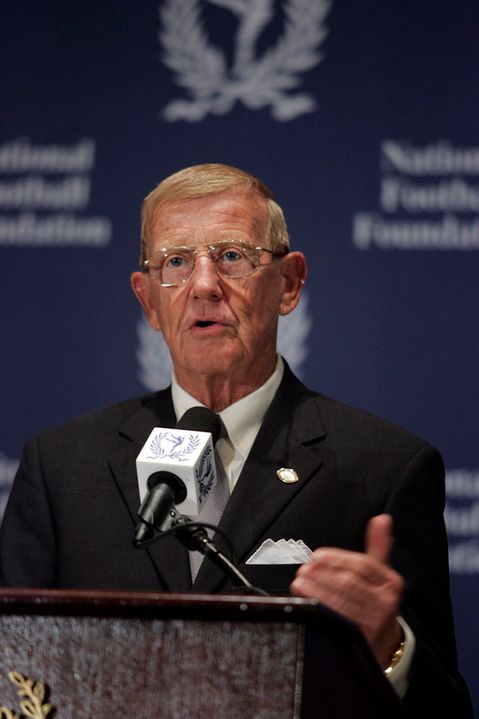 Former Notre Dame head coach Lou Holtz was named to the National Football Foundation's College Football Hall of Fame, it was announced Thursday at a press conference in New York.