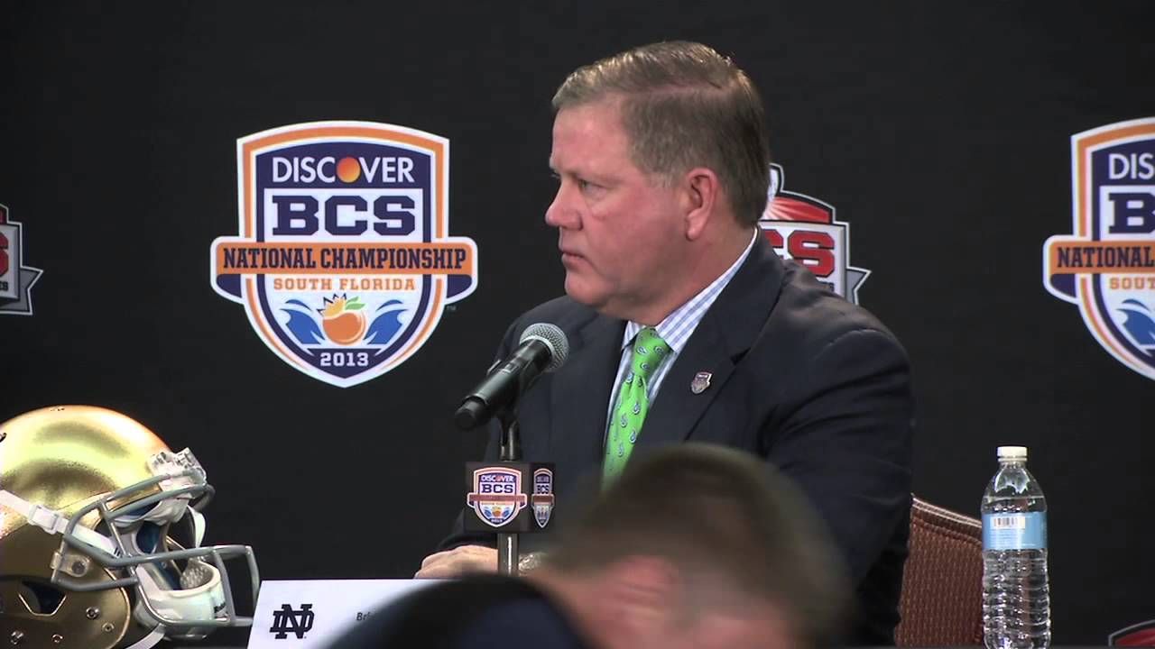 Coach Kelly BCS Preview Press Conference