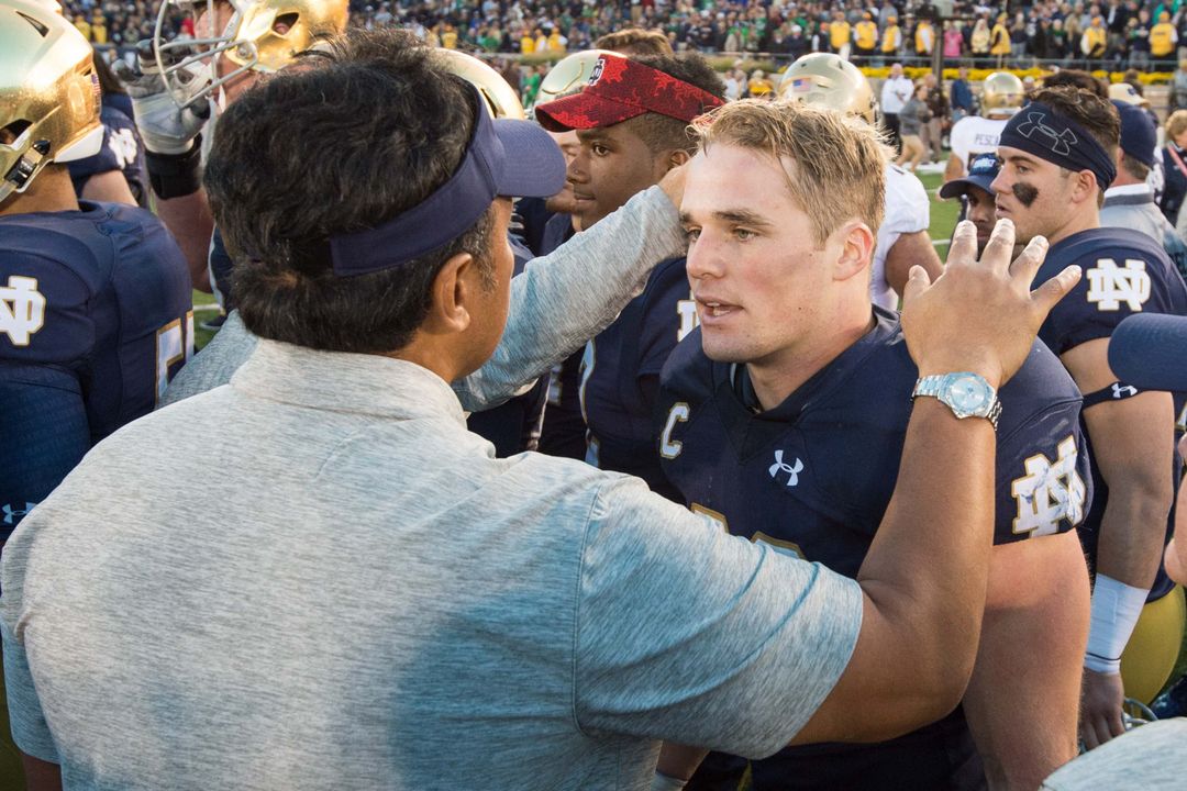 University of Notre Dame linebacker Joe Schmidt was taught by his parents early on the importance of prioritizing goals and never losing site of what it takes to attain those. 