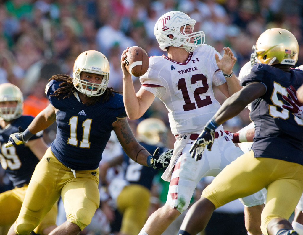 Notre Dame vs. Temple (USATSI)