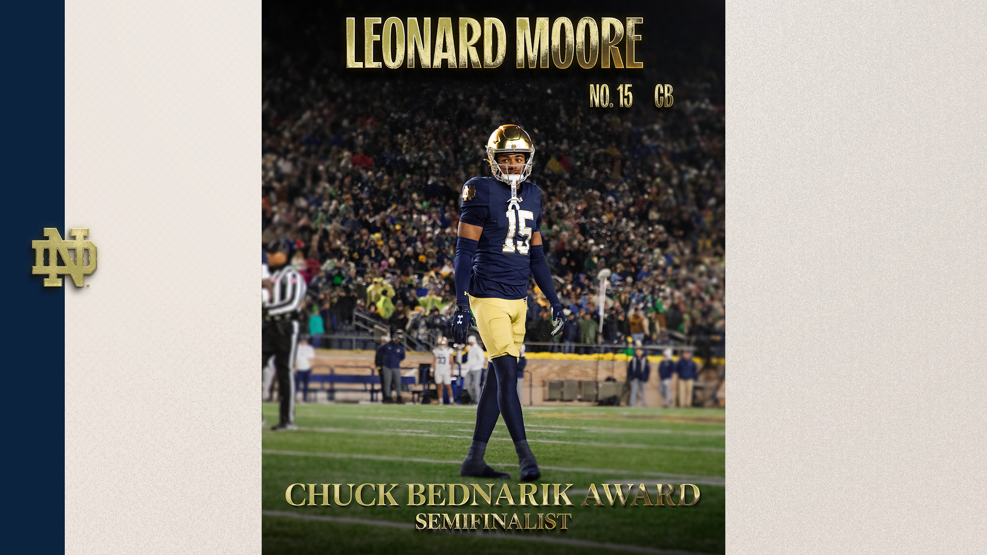 Moore Earns Semifinalist Honors for Bednarik Award Moore Earns Semifinalist Honors for Bednarik Award