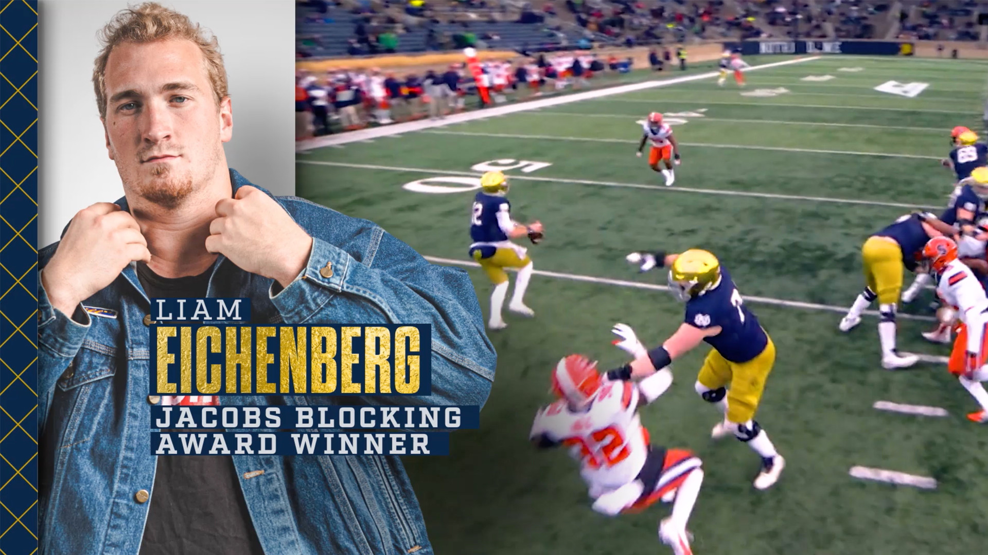 Eichenberg Wins ACC’s Jacobs Blocking Trophy Eichenberg Wins ACC’s Jacobs Blocking Trophy