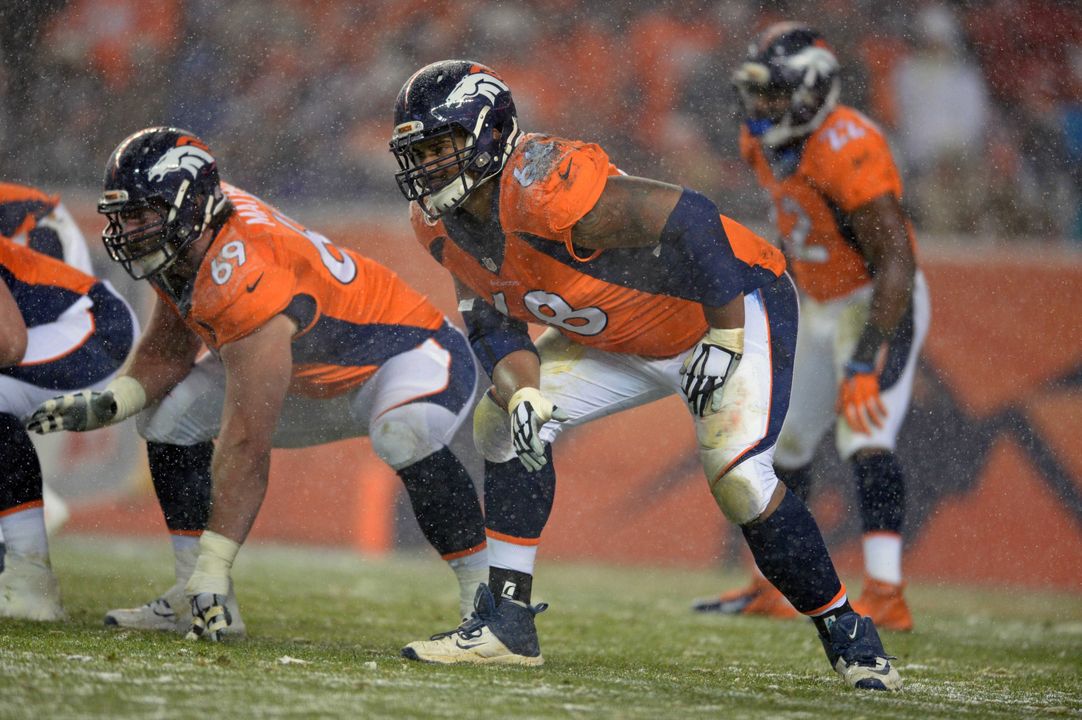 Ryan Harris started each of the last 14 games at left tackle for the Denver Broncos.