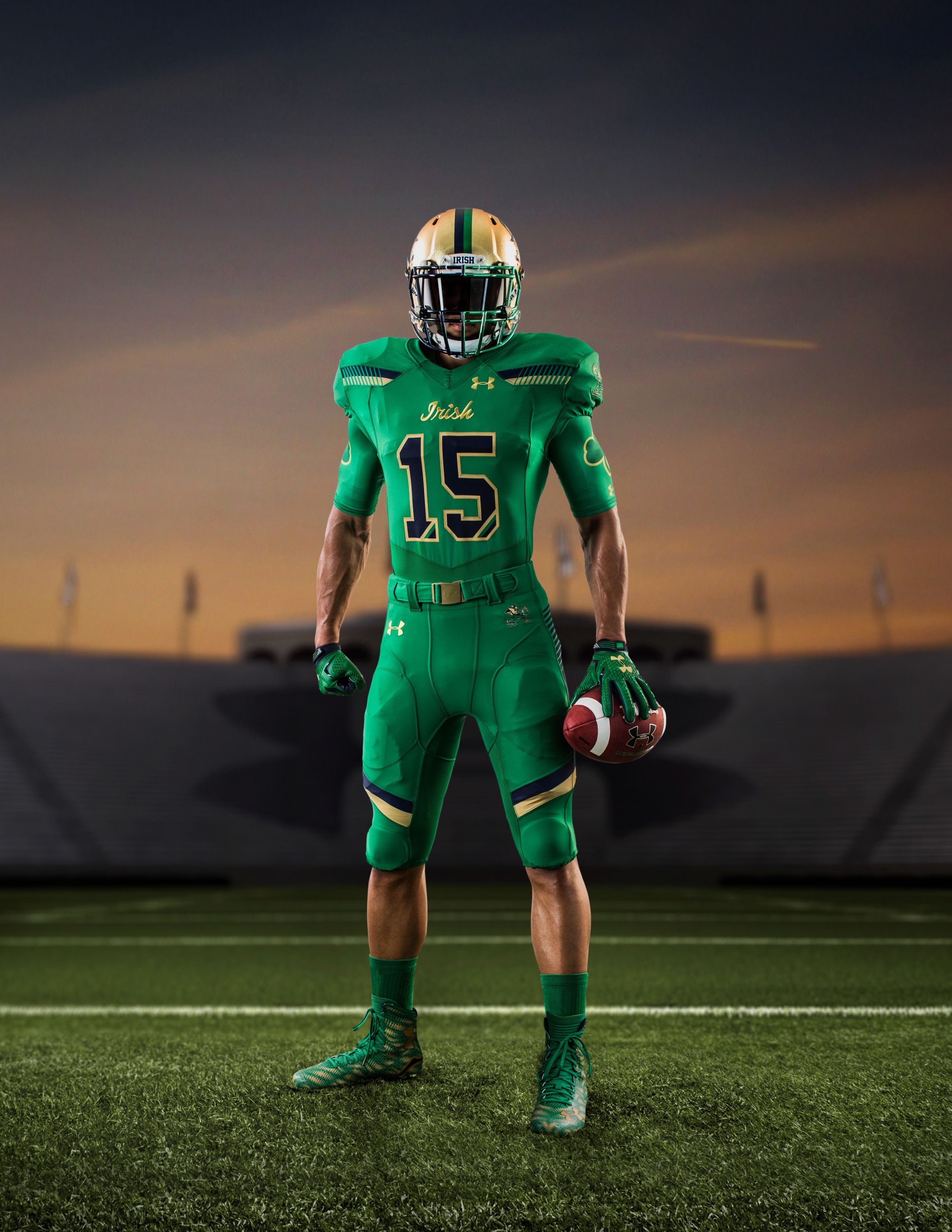 First Look: Notre Dame's New 2015 Football Uniforms from Under