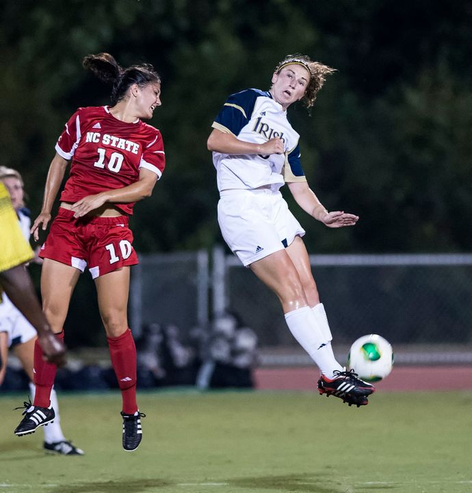 Notre Dame freshman midfielder Morgan Andrews was named the ACC Player of the Week on Tuesday after scoring the lone goal in a 1-0 Fighting Irish win at #1 North Carolina on Sunday afternoon.