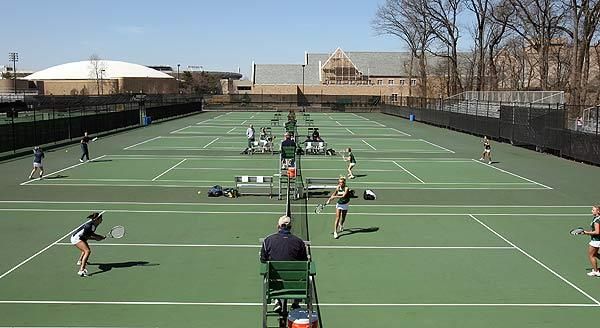 The Courtney Tennis Center is playing host to NCAA women's competition for the sixth time in the last decade.
