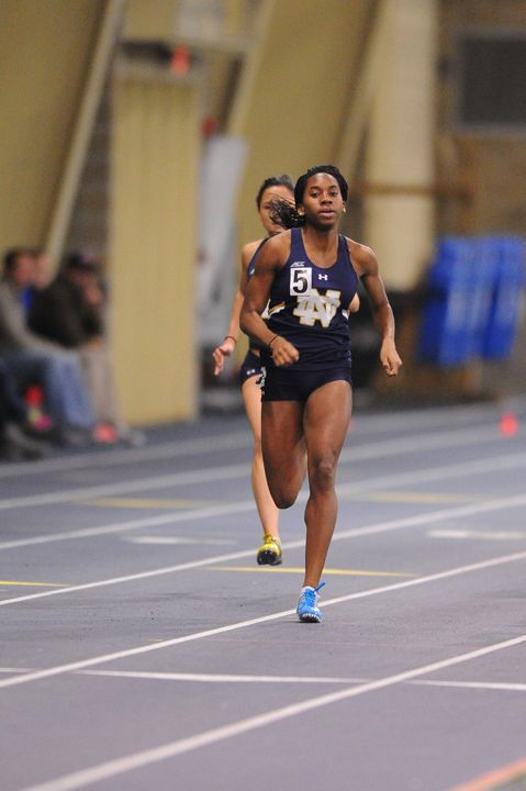 Junior Margaret Bamgbose ran anchor legs in three relays for the Notre Dame women on Friday at the Drake Relays.