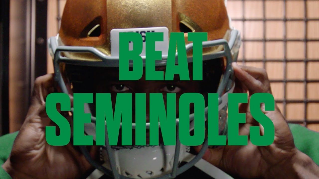 @NDFootball | Go Irish. Beat Seminoles. (2018)