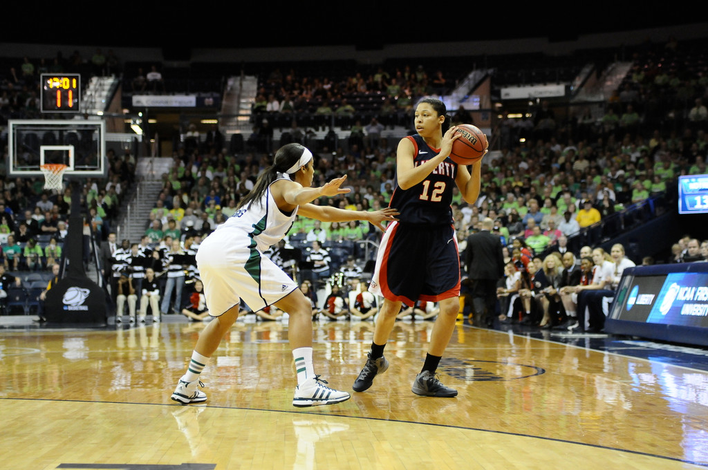 2012 Women's Basketball Championship Notre Dame vs Liberyy on 3-18-12