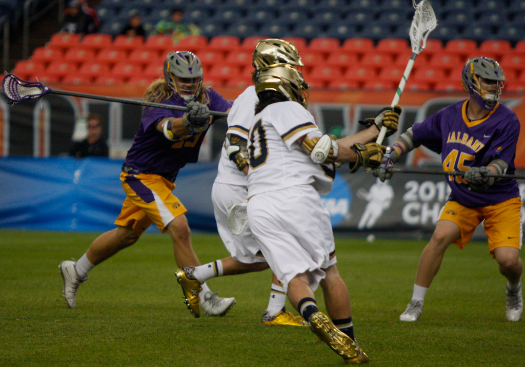 Notre Dame NCAA lacrosse vs. Albany (photos by Pete LaFleur)