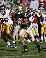 Notre Dame vs. North Carolina Sophomore wide receiver David Grimes became the sixth Notre Dame receiver to grab a touchdown pass from Brady Quinn this season when he pulled in a 36-yarder in last weekend's win over Navy.