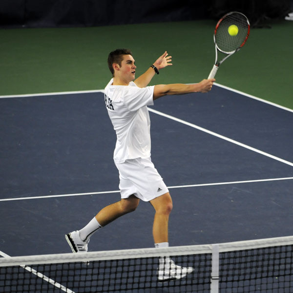 Irish Men’s Tennis Downs Mississippi State At The Blue Gray National Tennis Classic, 4-2 Brett Helgeson won his match at first singles against Mississippi State.