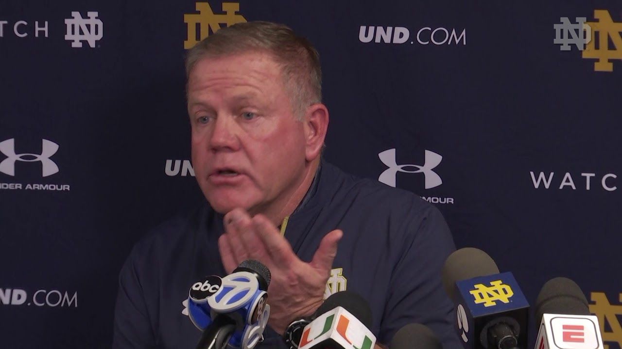 @NDFootball Brian Kelly Post-Game Press Conference - Miami (2017)