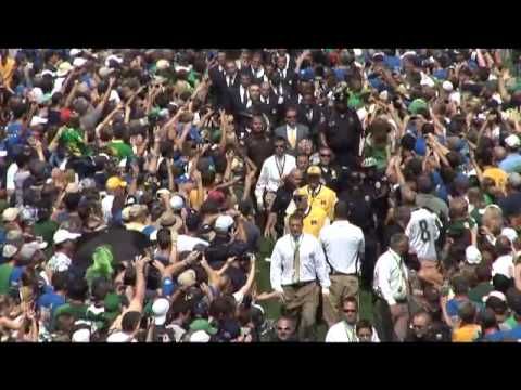 Notre Dame Football - Walk to Stadium - USF