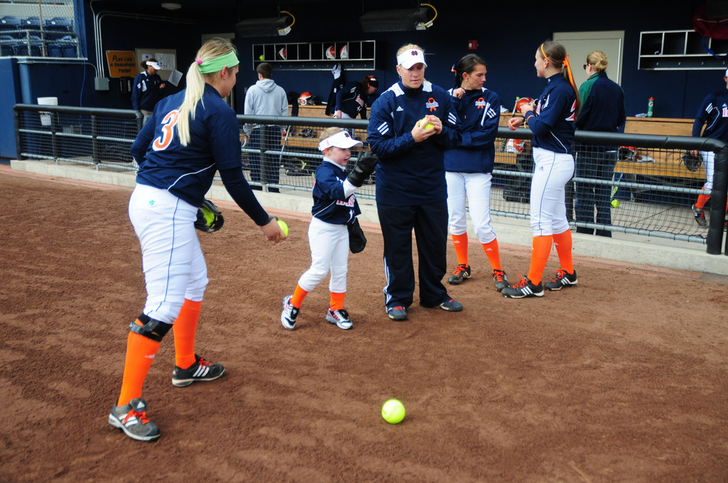 Tatum Gumpf and Notre Dame Softball Strike Out Cancer