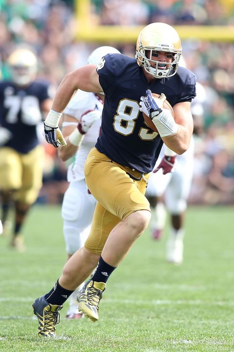 Troy Nilkas is continuing Notre Dame's tradition of excellence at the Tight End position.