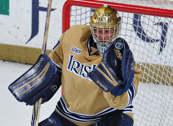 Steven Summerhays made 30 saves in the 5-2 win over Boston University.