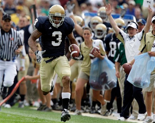 Football Update – Thursday, Sept. 10 Notre Dame Receivers Football