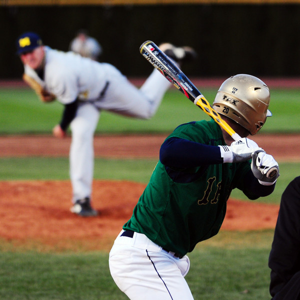 Irish Baseball Splits Doubleheader Against Michigan