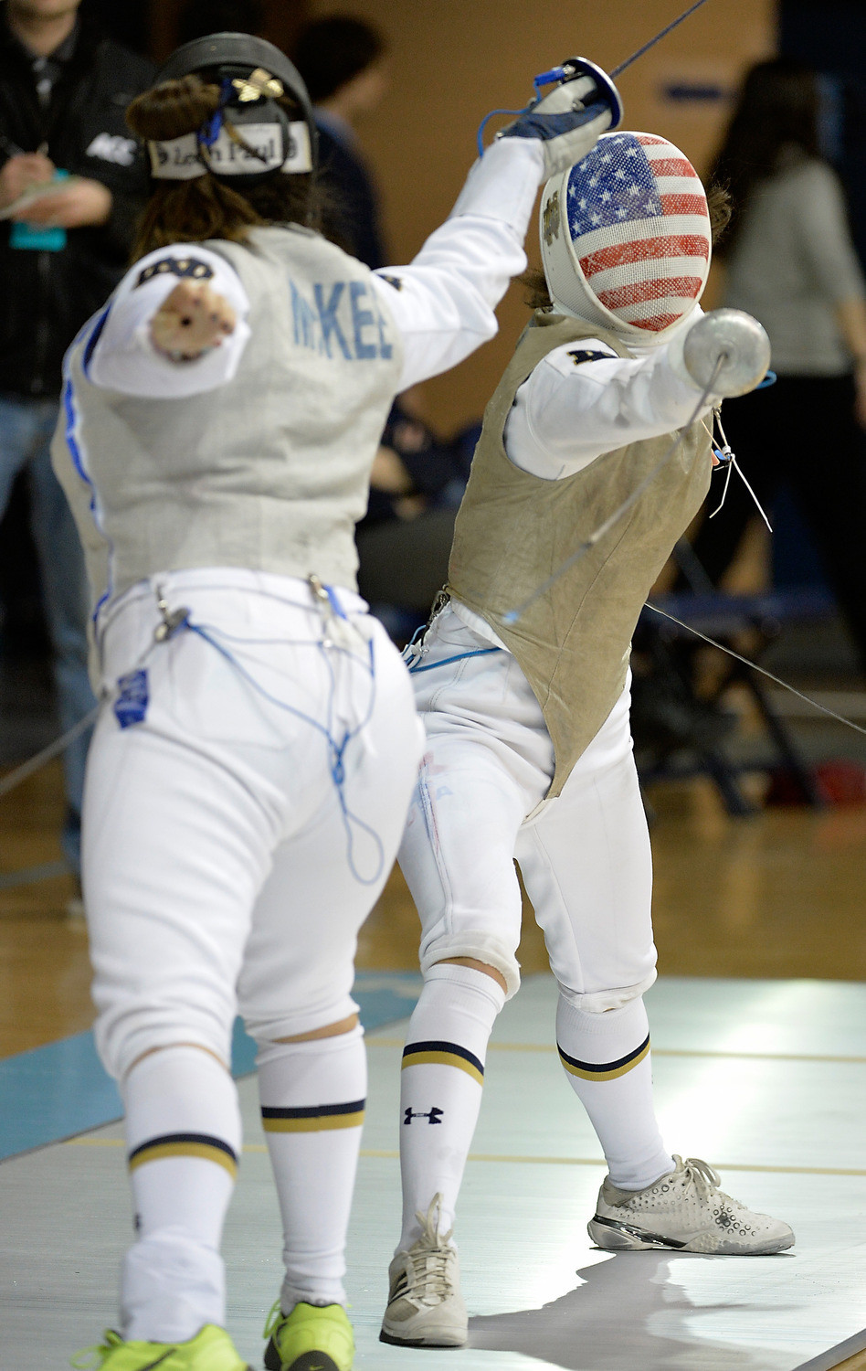 Notre Dame Fencing Heads to Northwestern for NCAA Midwest Regional Juniors Nicole McKee and Lee Kiefer both hope to qualify for the Irish at the 2015 NCAA Midwest Regional Saturday.