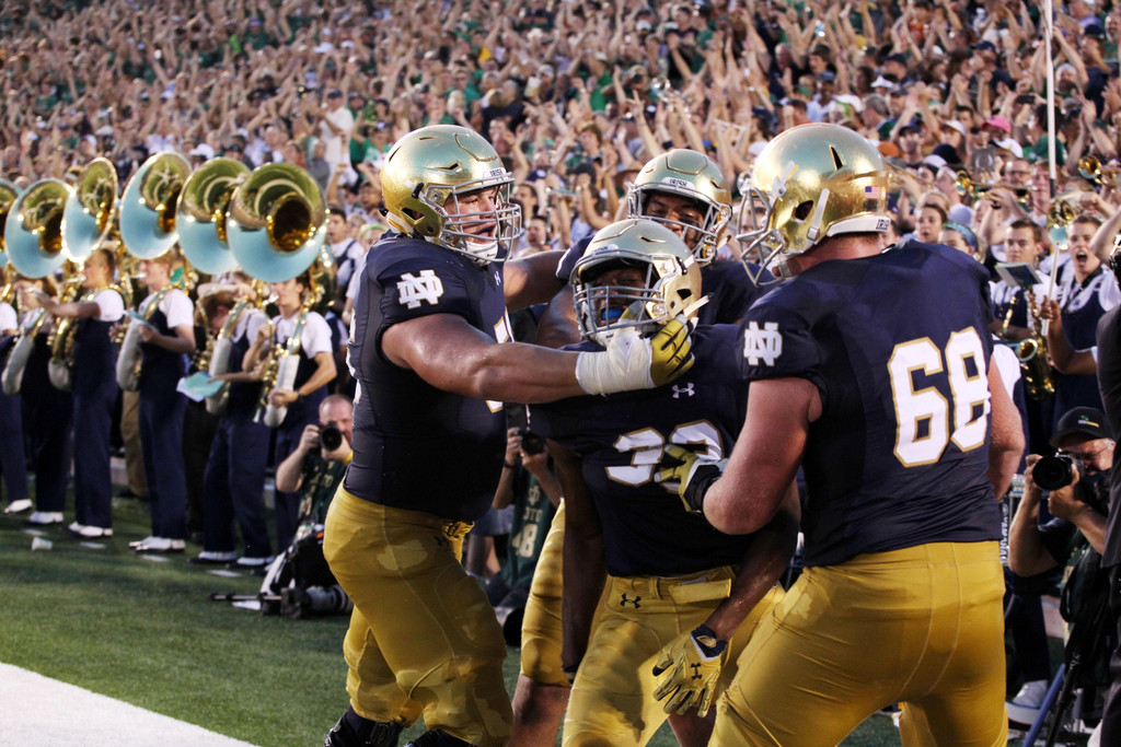 Notre Dame 38,  Texas 3