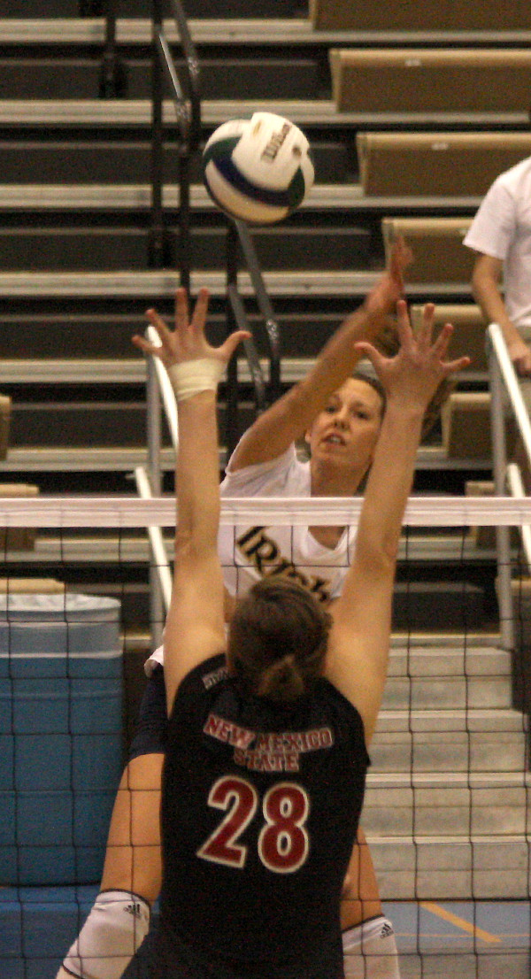 Irish Fight Back To Defeat Miami After Dropping First Two Sets The Irish were aided by a double-double from senior Serinity Phillips on Saturday.