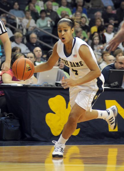 Notre Dame guard Skylar Diggins was named the BIG EAST Freshman of the Week on Monday after averaging 13.3 points, 4.3 rebounds, 3.3 assists and 2.3 steals per game in her first week as a collegian.