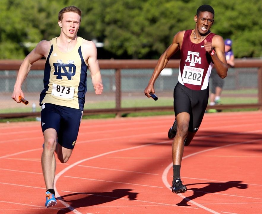 Harvey Smith helped the Irish men's 4x400-meter relay team take first at the Stanford Invitational on Saturday.