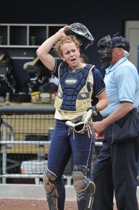 Catcher Erin Marrone had a double and scored a run in Notre Dame's loss to Louisville on Thursday.