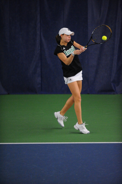 Freshman Julie Sabacinski and the Irish hope to earn their 10th win of the dual season on Thursday when they take on Georgia Tech.