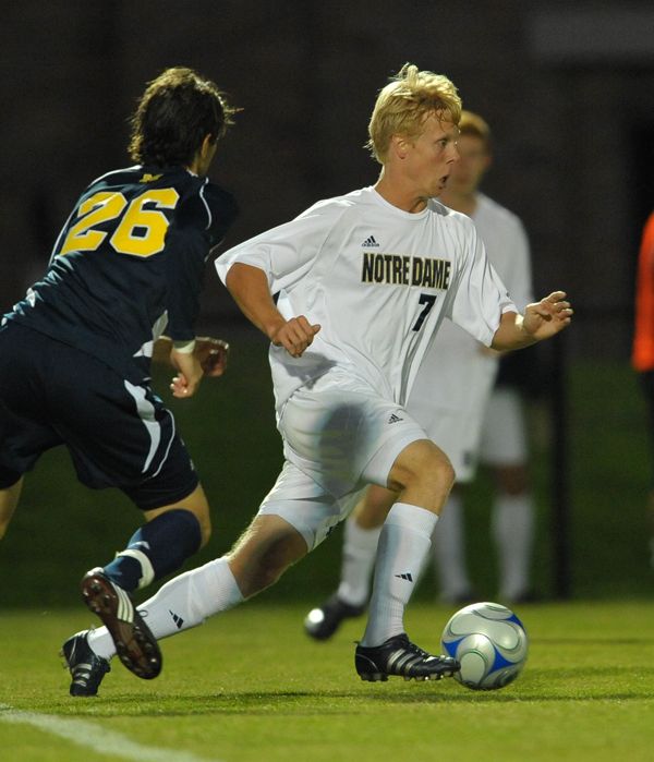 Senior central defender John Schaefer gave the Irish a 3-0 lead in the 72nd with the first goal of his career.