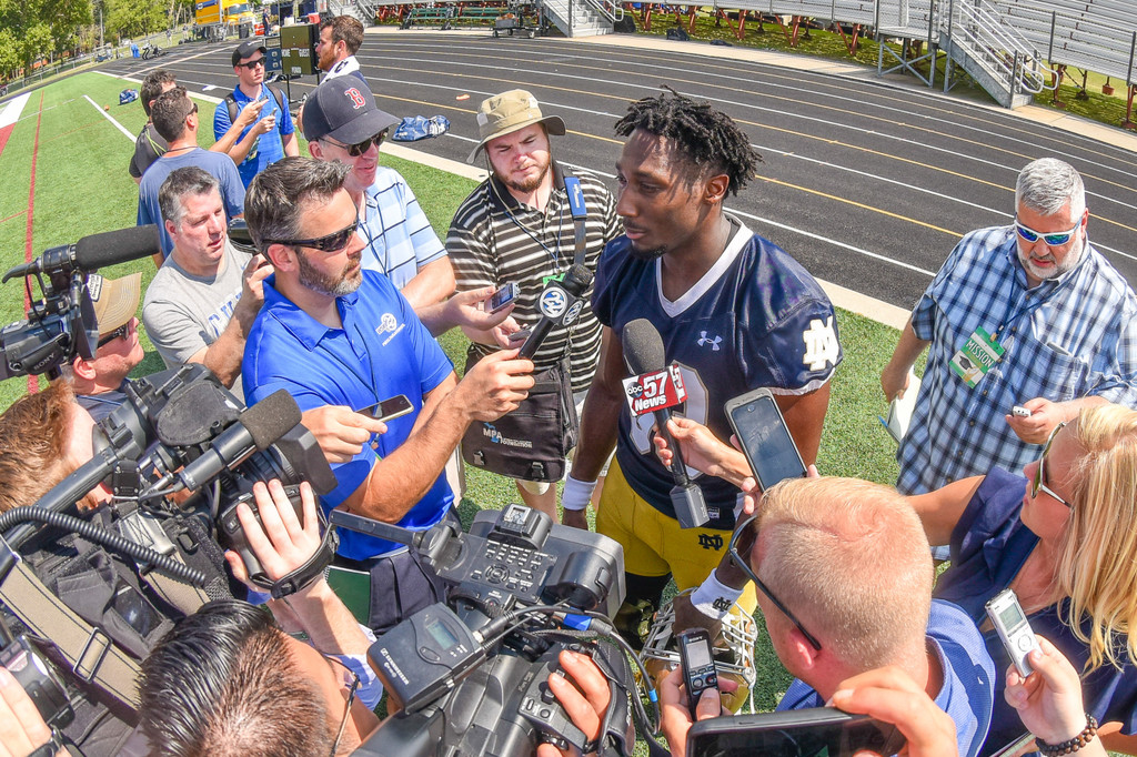 2017 Notre Dame Football Fall Camp - Practice One